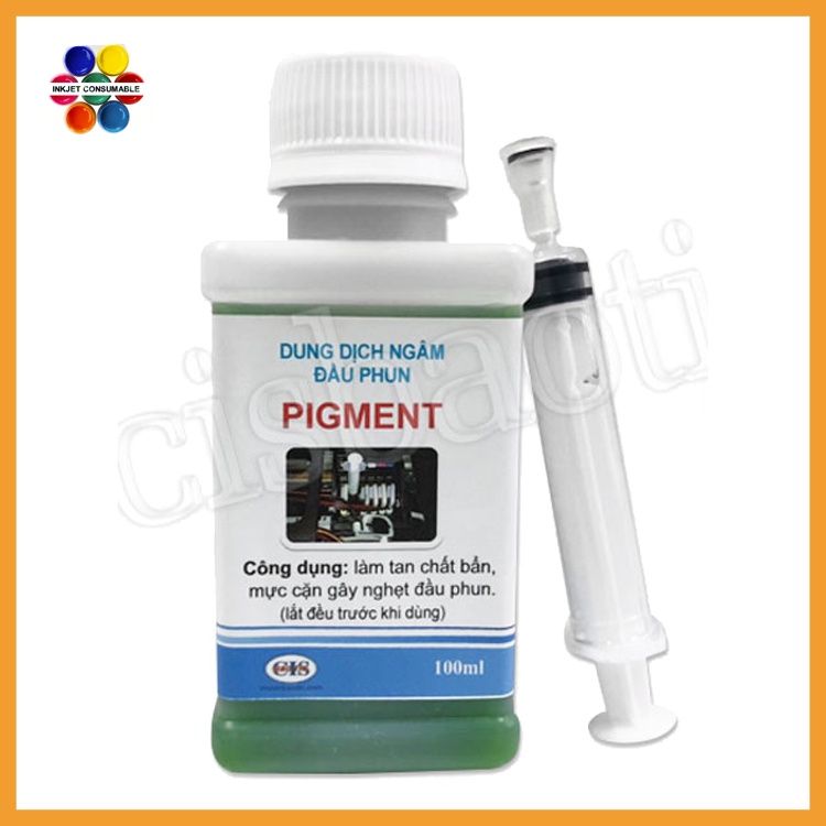 Dung dịch ngâm - rửa đầu phun Epson sử dụng Mực Pigment - Mực chuyển nhiệt