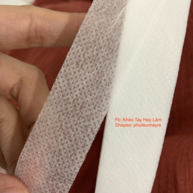 Cuộn viền vải không dệt 2cm