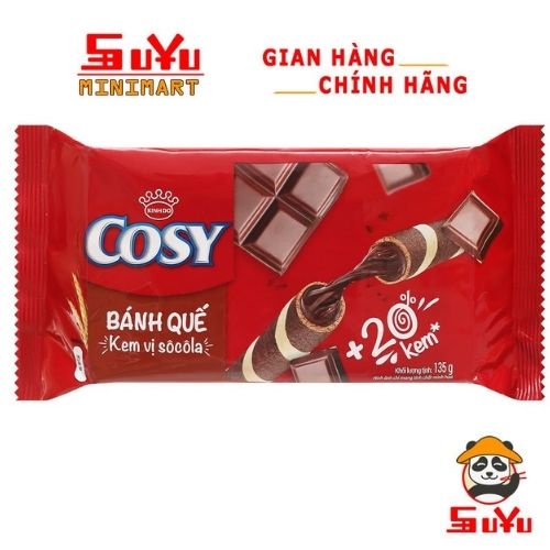 Bánh quế vị kem sô cô la Cosy gói 135g