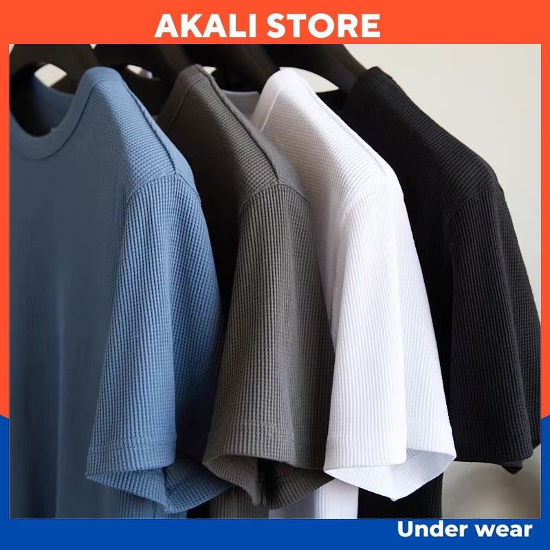 Áo thun nam cổ tròn, áo phông nam ngắn tay chất vải xốp hàn co dãn 4 chiều thoáng mát | AKALI