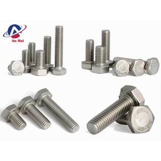 (ComBo 20c) Bulong inox 304 M6 - Bulong bắt cờ lê -Bulong lục giác ngoài inox 304