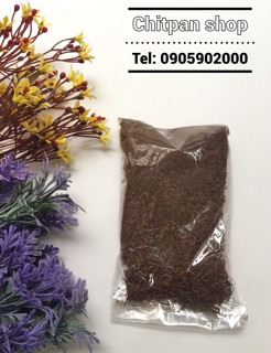 Cỏ khô trang trí chậu cắm hoa