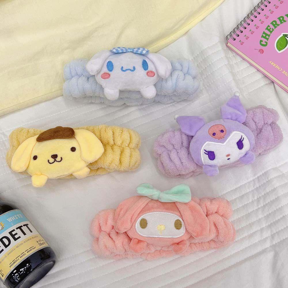 Băng Đô Cài Tóc Co Giãn Kiểu Hoạt Hình 15H Tiện Dụng Rửa Mặt / Trang Điểm Cho Nữ