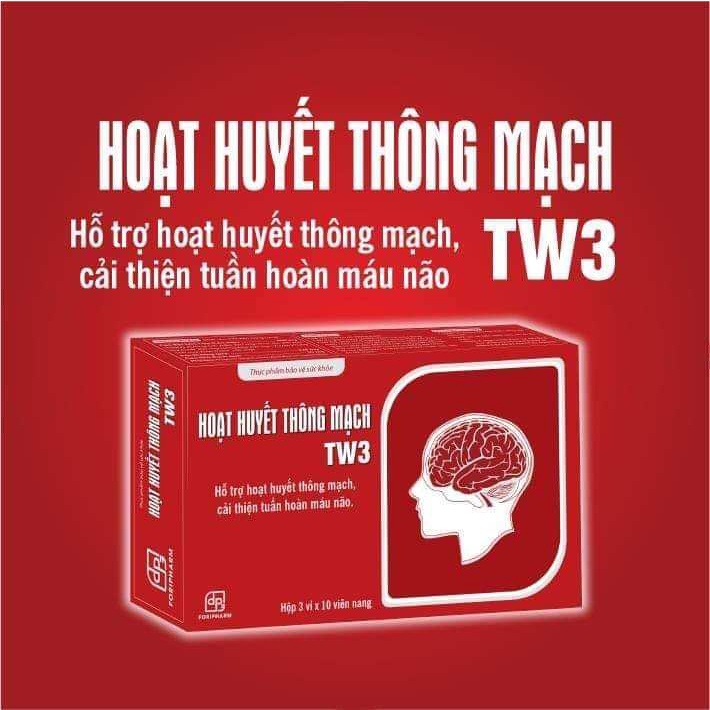 Hoạt Huyết Thông Mạch TW3 - Cải Thiện Tuần Hoàn Máu Não Giảm Suy Giảm Trí Nhớ, Đau Đầu, Hoa Mắt, Chóng Mặt, Mất Ngủ