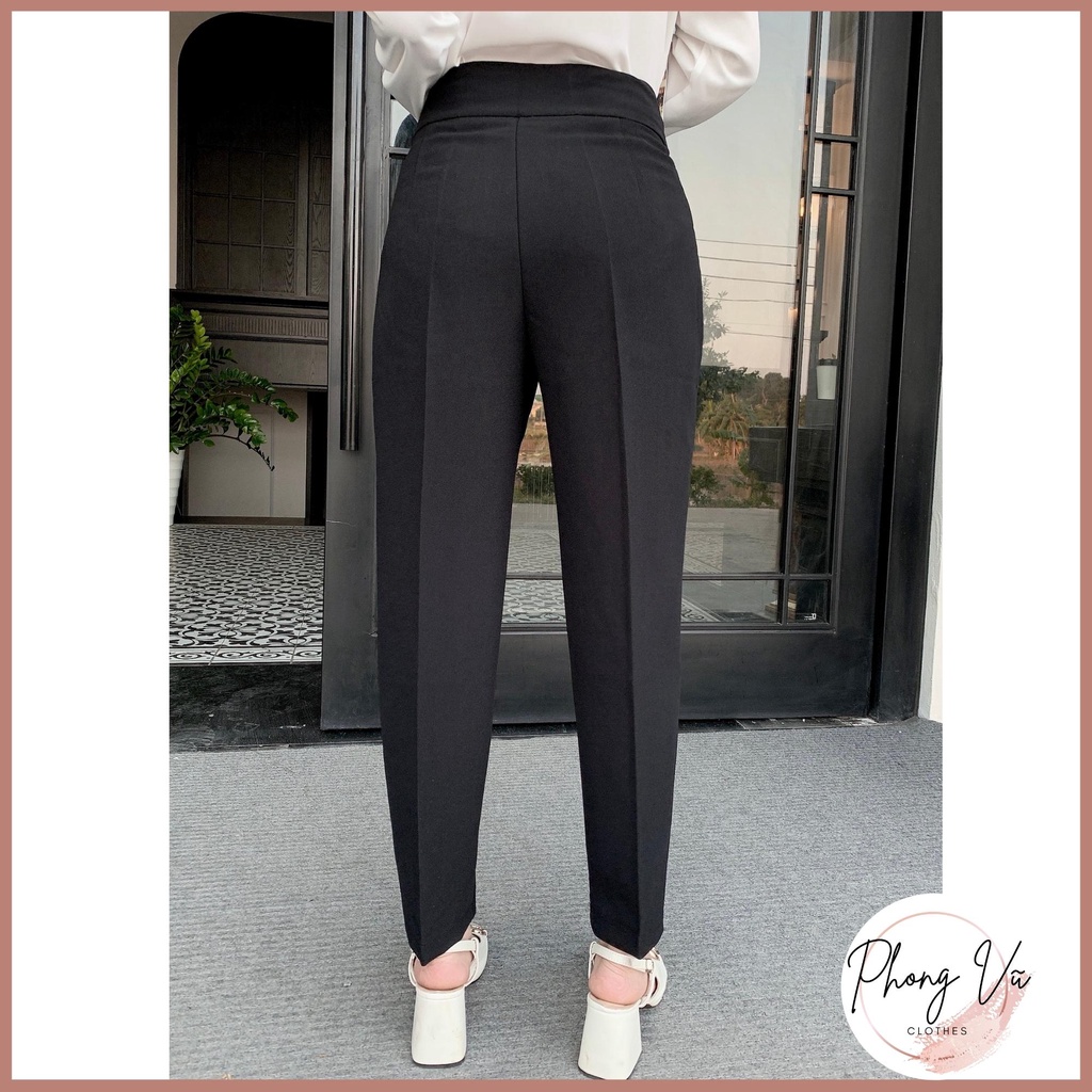 [Tặng quà]Quần baggy nữ PV03,cạp cao chữ V, đai chữ Z,khóa sườn,vải tuyết mưa cực đẹp | BigBuy360 - bigbuy360.vn