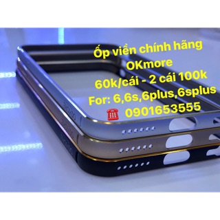 Ốp viền nhôm iPhone 6/6s/6plus/6splus chính hãng OKmore