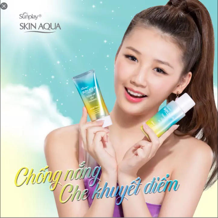 Tinh Chất Chống Nắng Dưỡng Ẩm Nâng Tông Che Khuyết Điểm Sunplay Skin Aqua Tone Up UV Essence 50g - HT267