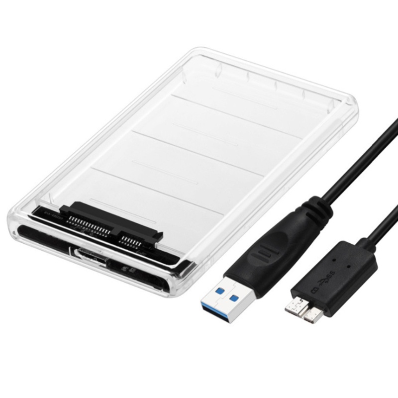 Hộp Đựng Ổ Cứng Di Động HDD USB 3.0 2.5in HDD Trong Suốt Độ Dày 7-9.5cm