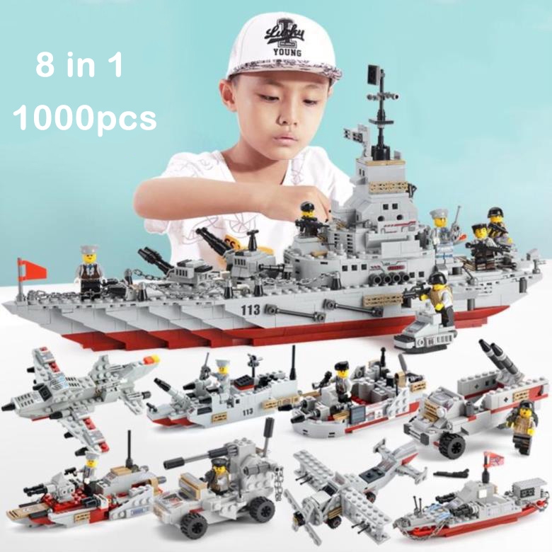 Bộ Đồ Chơi Lắp Ráp Lego 1000 Mảnh 8 Trong 1