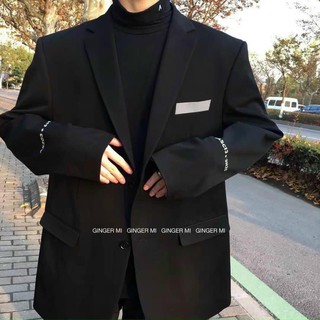 áo blazer thêu chữ