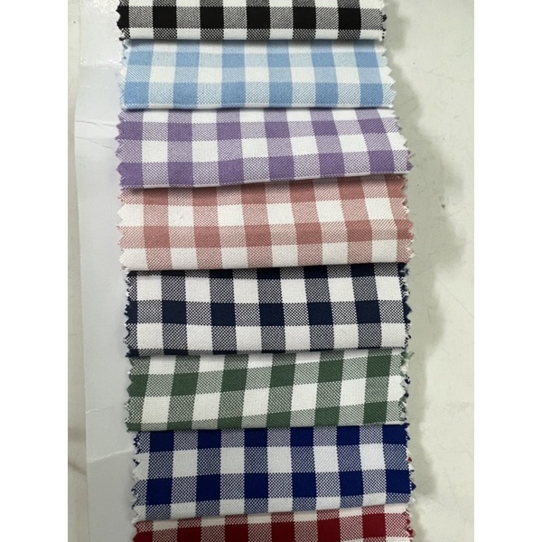 Vải caro nhiều màu