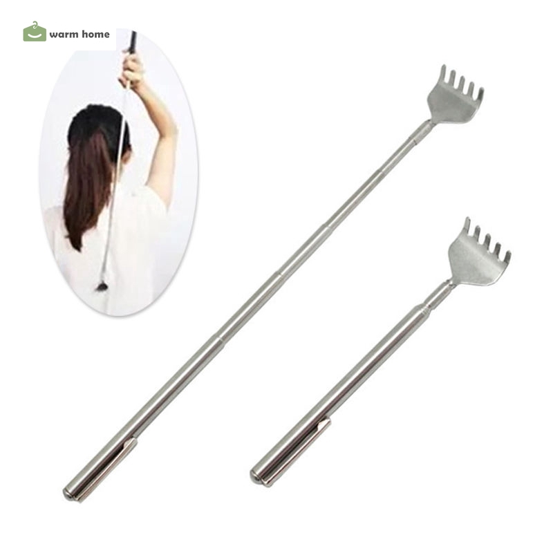 Cây gãi lưng bằng thép không gỉ màu bạc tiện dụng