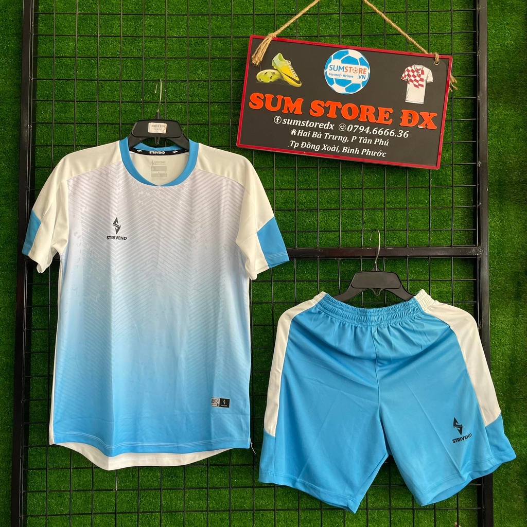 Quần Áo Bóng Đá Không Logo Chính Hãng Strivend V1 (6 Màu) - Đồ Thể Thao Nam Nữ Cực Hot 2022