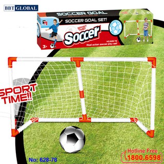 Đồ chơi thể thao khung thành đá bóng cho bé BBT Global 628, tăng khả năng vận động, rèn luyện thể chất