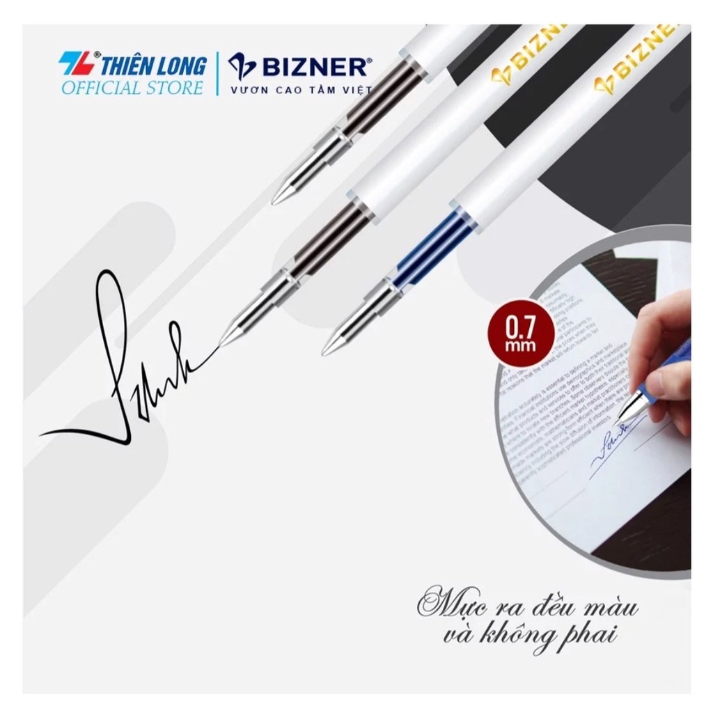 [ Chính hãng ] Ruột bút gel Thiên Long Bizner GR-022 ( 1 ruột / vì ) hàng có kiểm tra chất lượng và an toàn