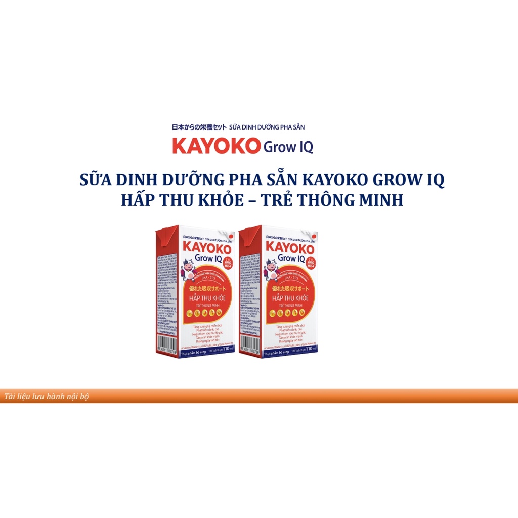 Sữa pha sẵn KAYOKO GROW