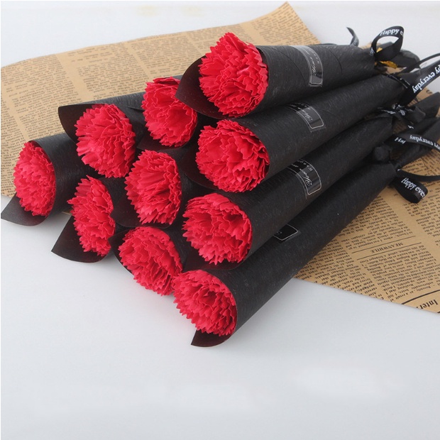 Hoa Hồng Sáp, Hoa Cẩm Chướng Đóng Gói Thắt Nơ Sang Trọng  - Quà Tặng Người Yêu, Lễ Tình Nhân, Dịp Đặc Biệt