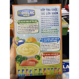 Bột ăn dặm Ridielac Gold Cá hồi bông cải xanh HG 200g