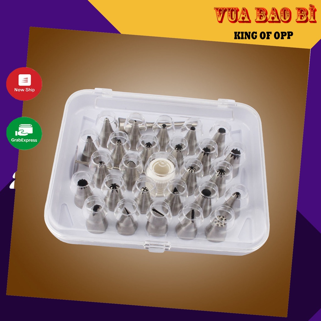 Đui bắt kem bộ 29 chiếc Inox 304 Cao Cấp - VUA BAO BÌ