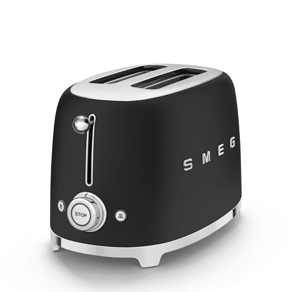 Máy Nướng Bánh Mì Smeg TSF01BLMEU Black, Hâm Nóng, Nướng Giòn Bánh Mì Sanwhich Nhanh Chóng - Nhập Khẩu Đức