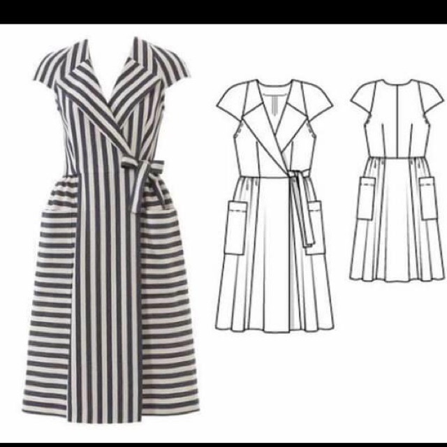 Rập váy liền thắt eo -Helensewing - KHÔNG PHẢI QUẦN ÁO