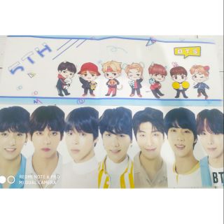 Banner cổ vũ BTS bằng vải