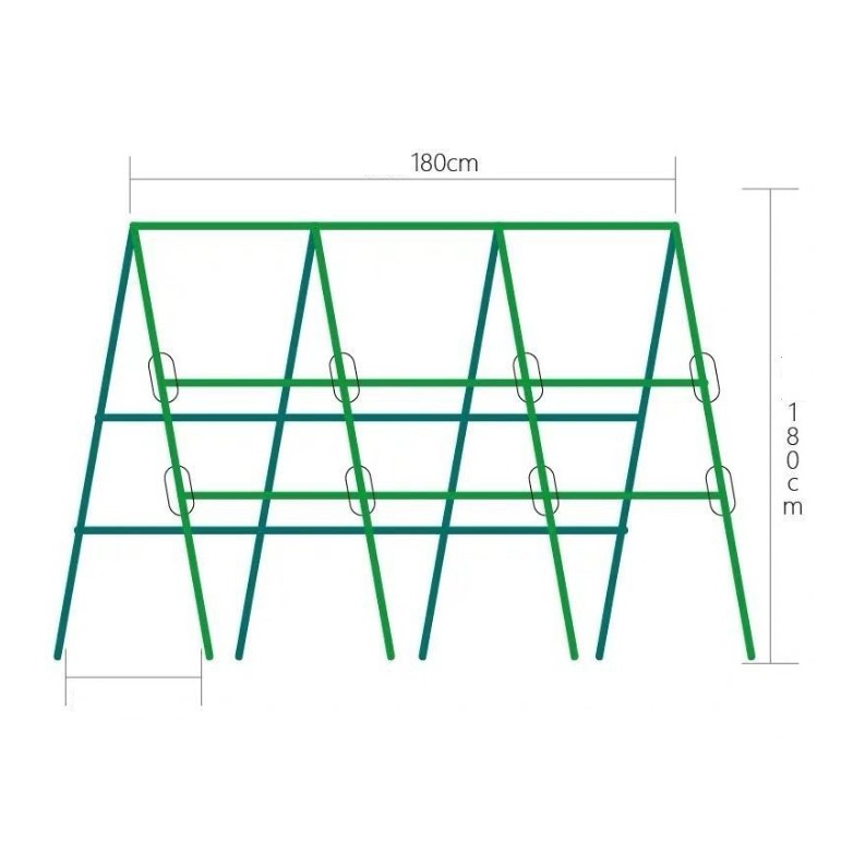 Ống thép bọc nhựa phi 11 (Φ11mm) dùng làm giàn cà chua, giá đỡ cây hoa hồng, làm giàn dưa leo