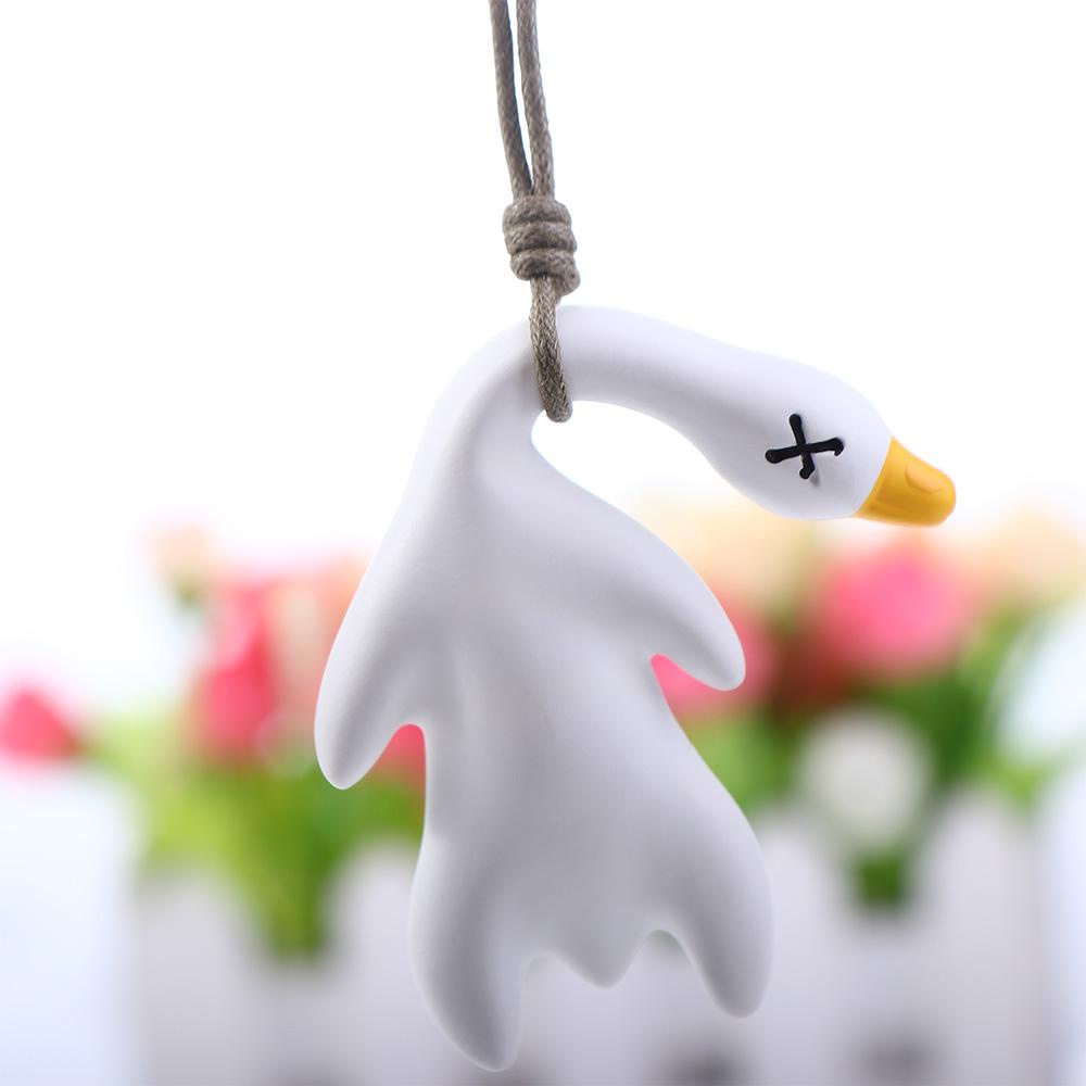 REBUY1 Phụ Kiện Treo Trang Trí Gương Chiếu Hậu Xe Hơi Hình Chú Vịt Hoạt Hình Đáng Yêu