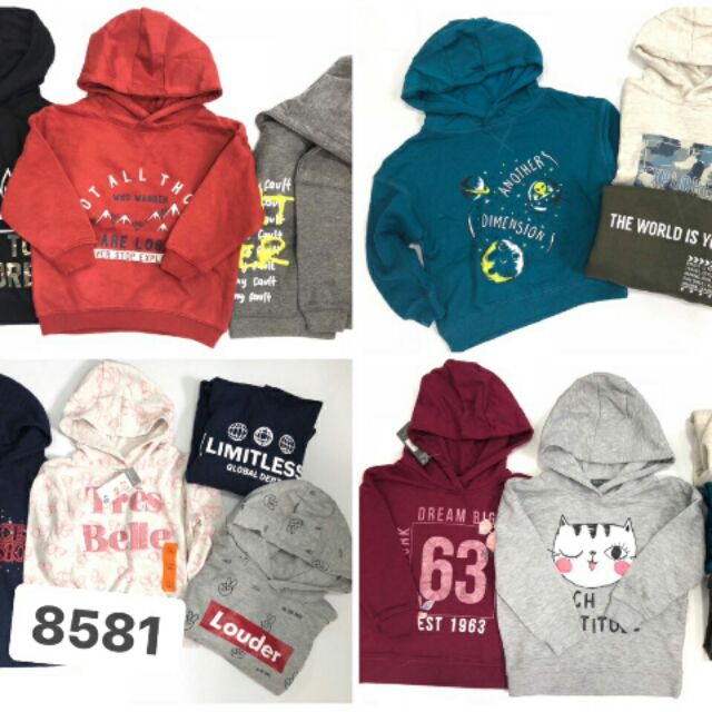 HODDIE PREMARK Made in cambodia xuất xịn, date T5/ 2018 mới onweb, sz 10-14 tuổi, form to