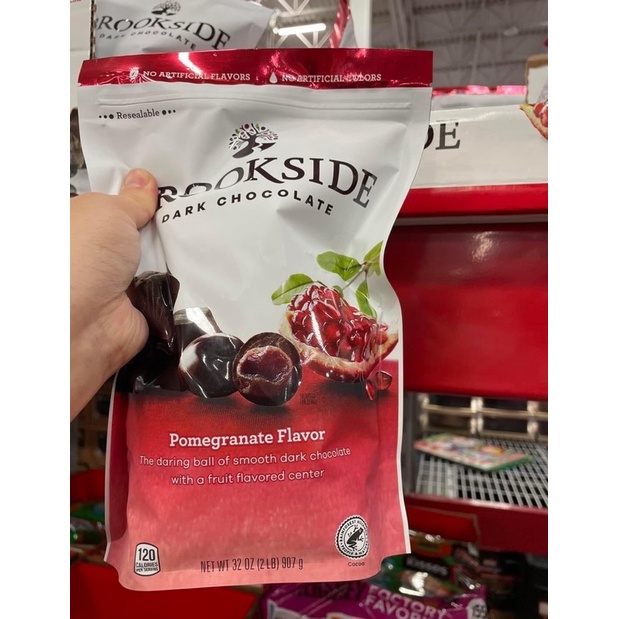 Socola Brookside nhân lựu Pomegranate 198g - socola đắng nhân lựu super ngon