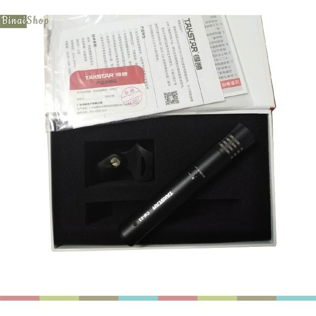 Micro Condenser 48v Cho Nhạc Cụ takstar CM-63 màu đen