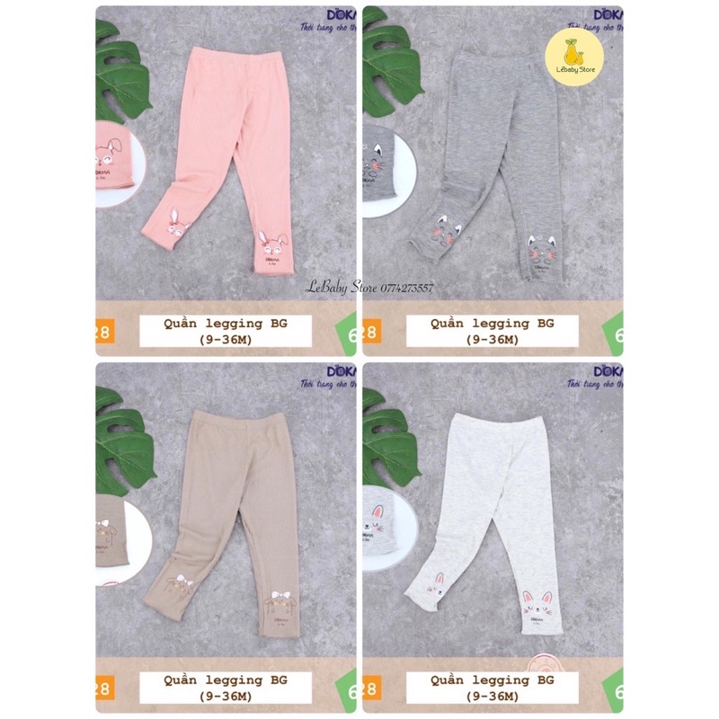 Quần Legging tăm Dokma bé gái