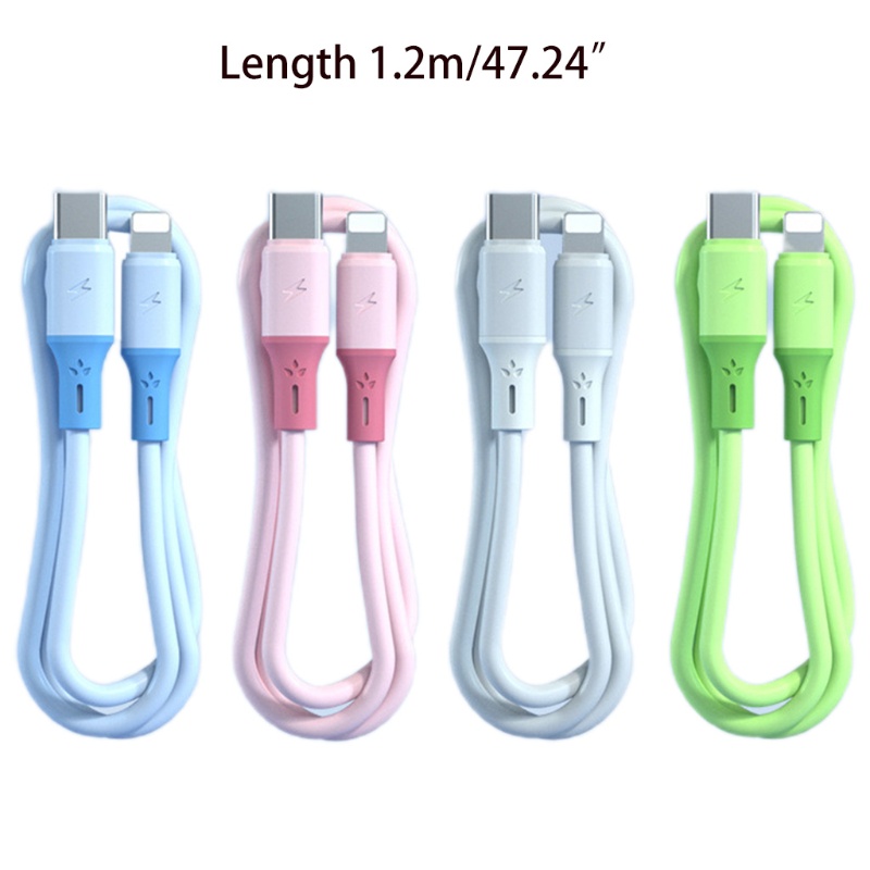 Dây Cáp Sạc PD 20W Type-C Bằng Silicon Dẻo Dễ Mang Theo Tiện Dụng