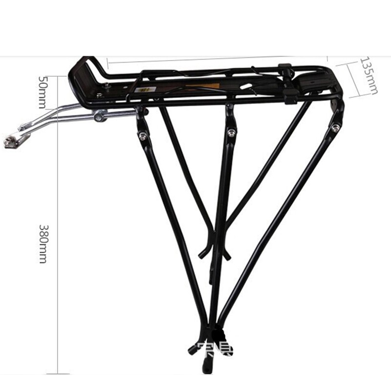 Bike Rear Rack Super Tourist Tubular Bicycle Rack with Side Bar for Disc Brake Bikes