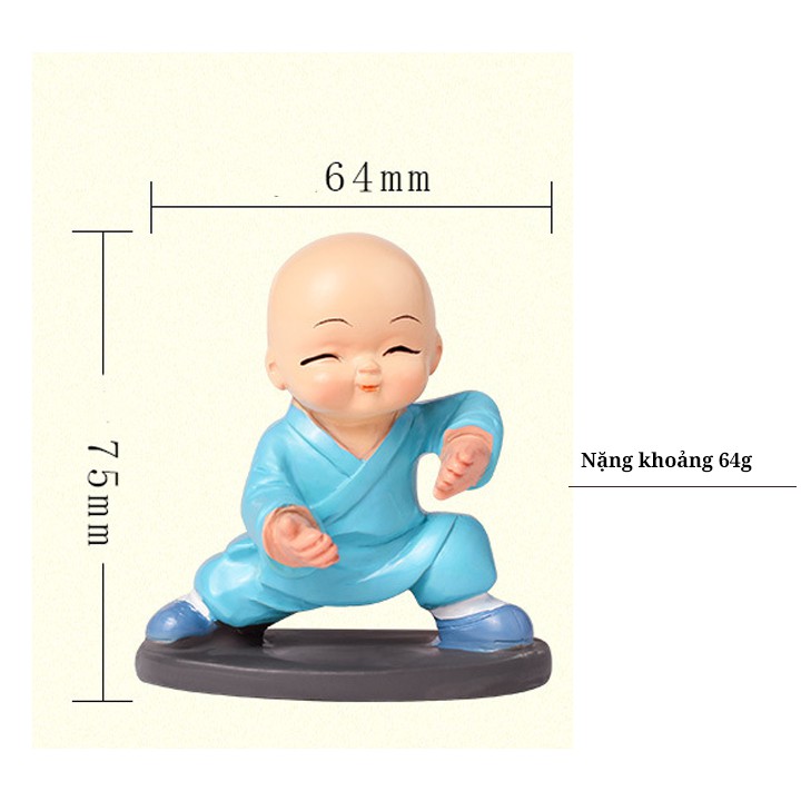 Bộ 4 chú tiểu múa võ kungfu 4KF tặng kèm keo dán