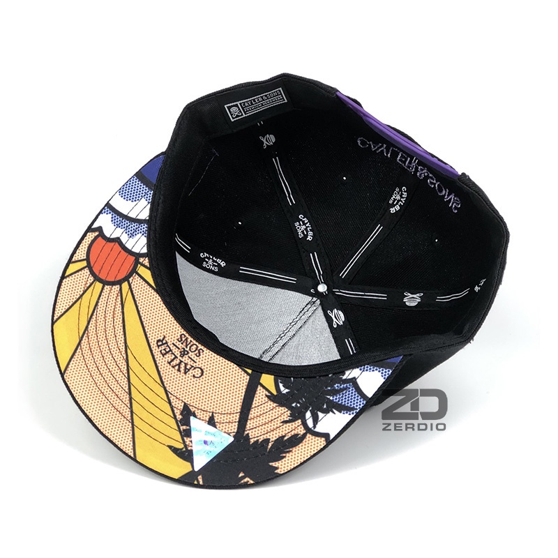 Nón Snapback, mũ hiphop nam nữ màu đen phong cách thời trang cá tính