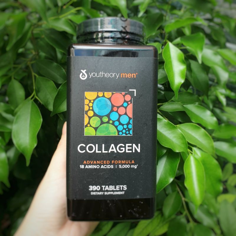 Viên uống Collagen Youtheory Men’s Type 1, 2 & 3 dành cho nam 390 viên của Mỹ