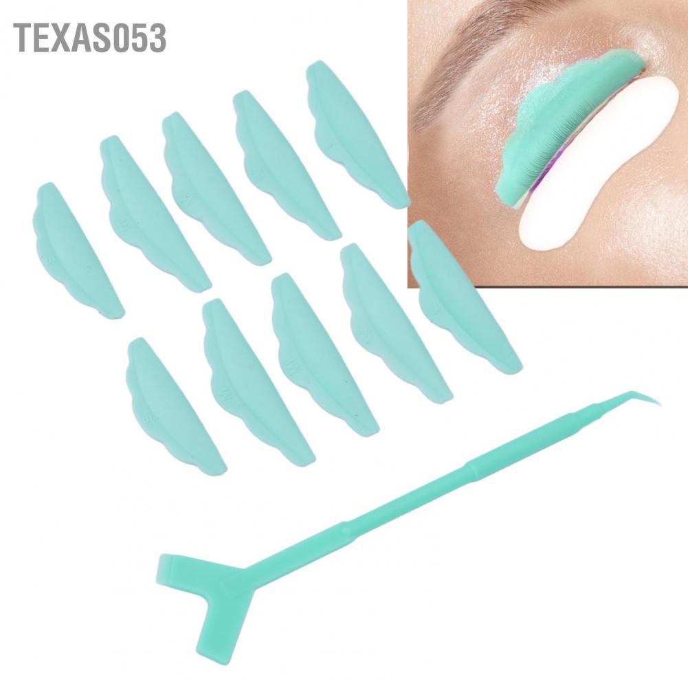 Dụng cụ bấm mi 5 miếng dán lông Miếng silicon 10 Y Shape nâng cho thẩm mỹ viện