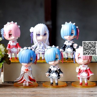 1272 Mô hình Chibi Emily Ram Rem Anime Zero