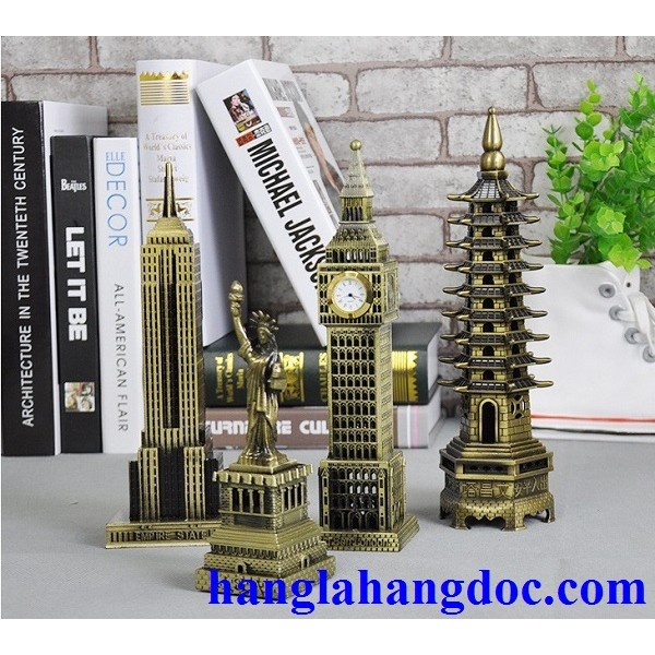 Mô hình tháp chuông Big Ben có đồng hồ cao 23cm