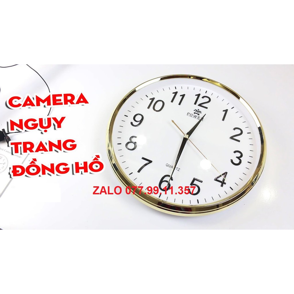 Đồng hồ treo tường thời trang mẫu mã đa dạng - Đồng hồ treo tường camera IP WiFi trực tiếp từ xa trên điện thoại