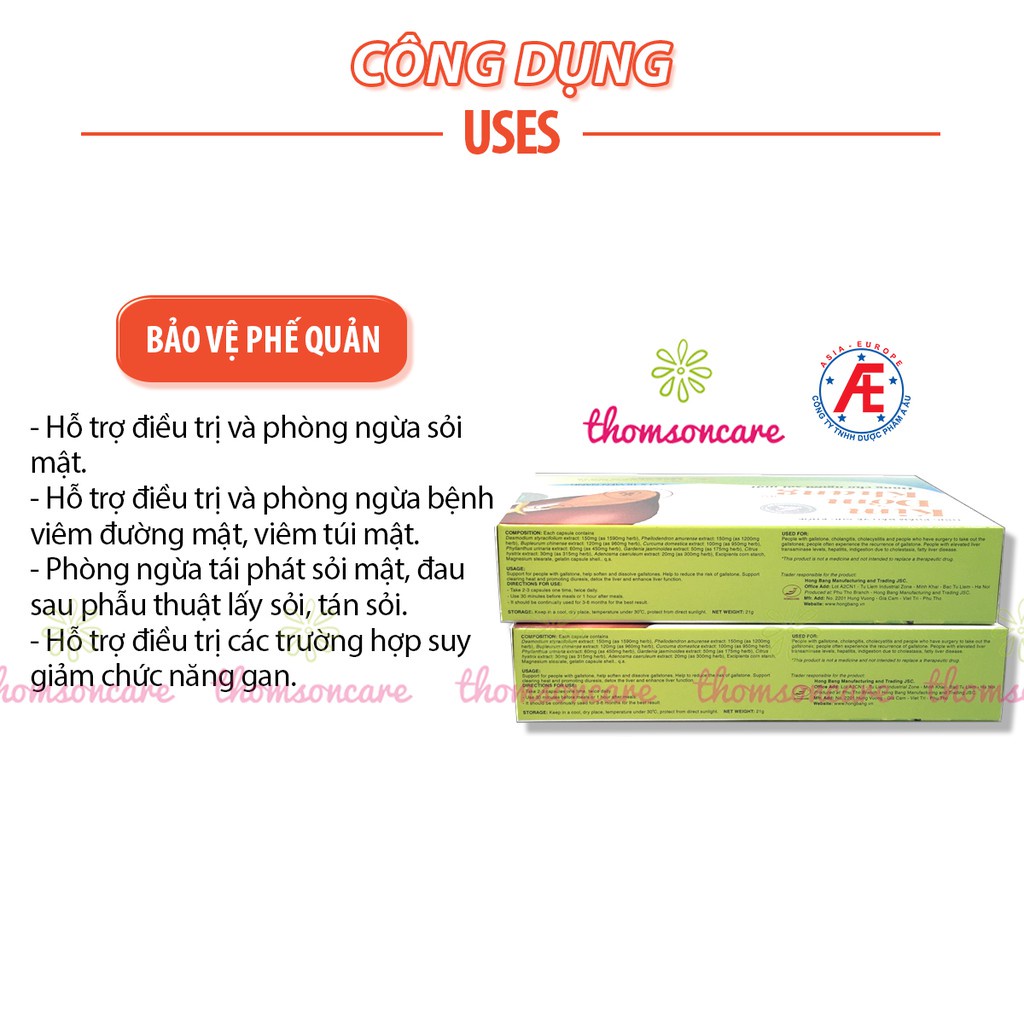 Kim đởm khang - Mua 6 tặng 1 bằng tem tích điểm - hỗ trợ giảm sỏi gan, mật, tán sỏi từ Kim tiền thảo, diệp hạ châu