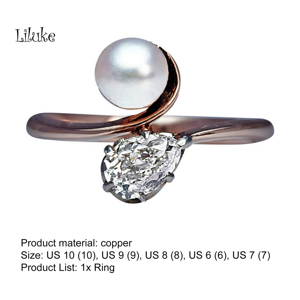 Nhẫn Hợp Kim Đính Đá Zircon Sang Trọng Cho Nữ