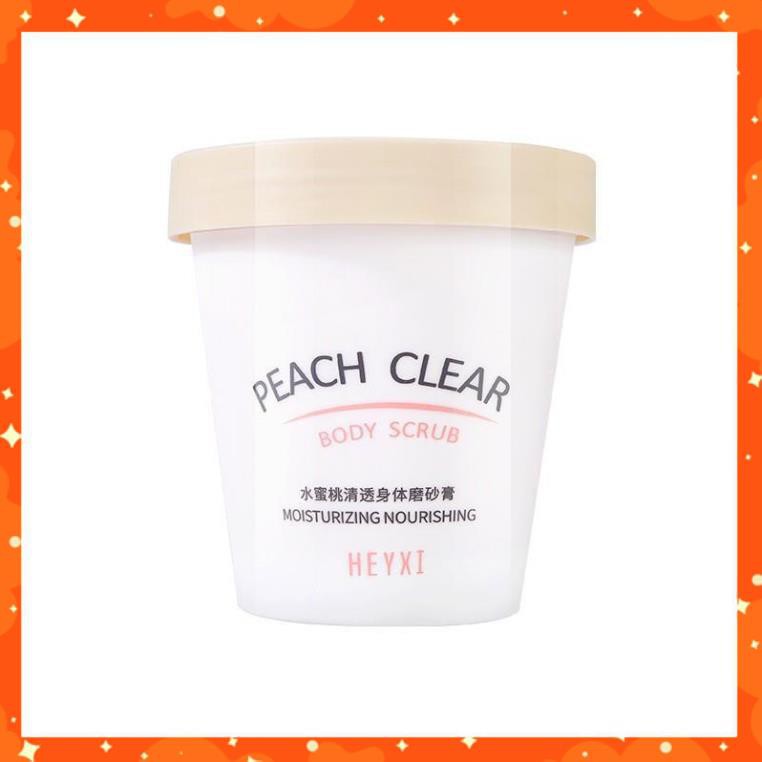 (Bán Buôn – Sỉ) Tẩy Da Chết Toàn Thân Heyxi Đào Peach Clear Body Scrub Moisturizing Nourishing 200G TDC