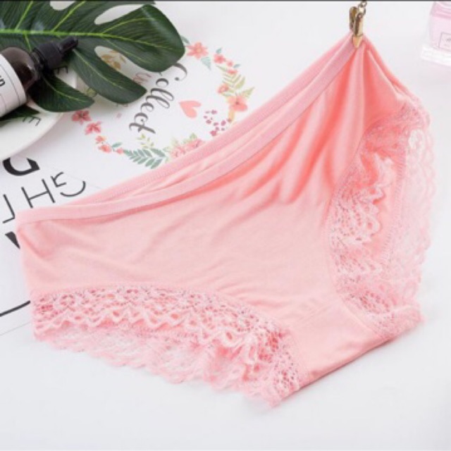 [GIÁ HUỶ DIÊT] 10 quần lót cotton viền ren modal