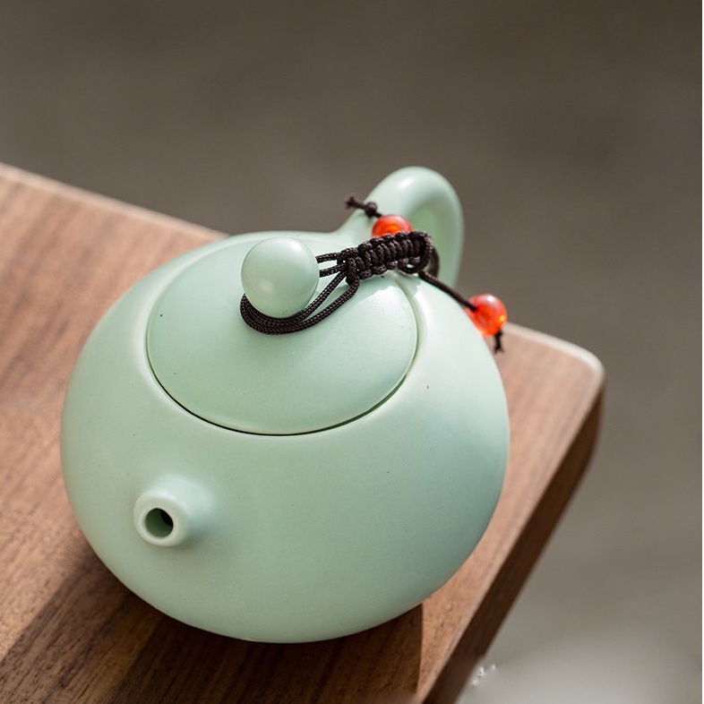 Bộ Ấm Chén Trà Du Lịch 2 Chén - Túi Xách Giấy Đẹp - Màu trắng 2 chén