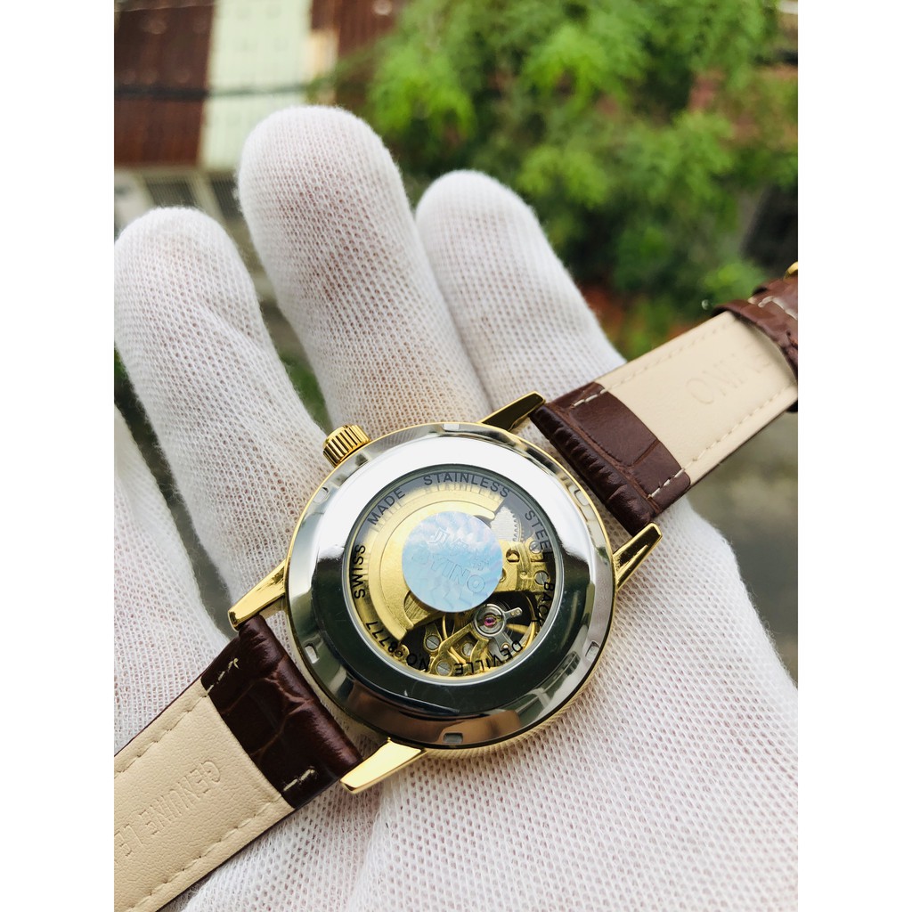 Đồng hồ nam cơ BYINO52 chính hãng dây da cao cấp (tặng kèm hộp đồng hồ) | BigBuy360 - bigbuy360.vn