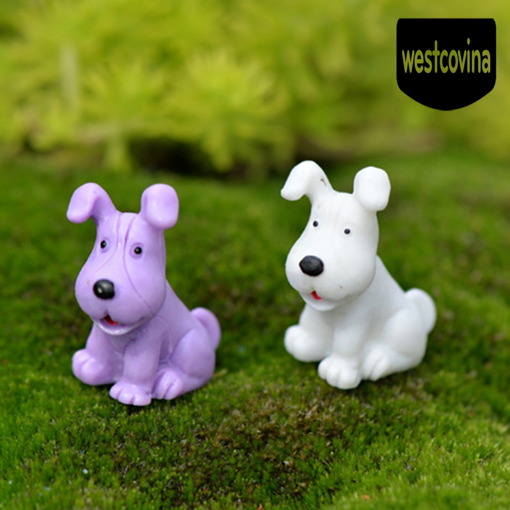 [Hot]☀ Mô Hình Chú Chó Bằng Nhựa Resin Dễ Thương Dùng Trang Trí Tiểu Cảnh