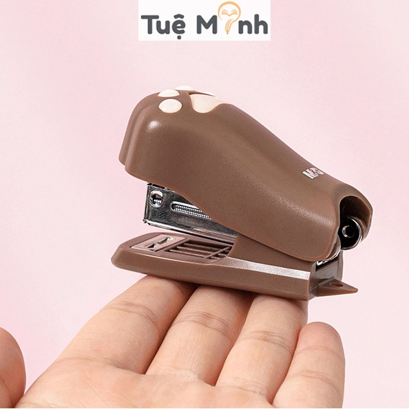 Dập ghim chân mèo K33 kèm 1000 kim bấm dễ thương nhỏ gọn