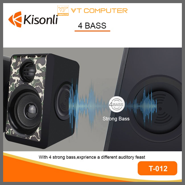 Loa Máy Tính / Kisonli / T012 / Bảo Hành 12 Tháng